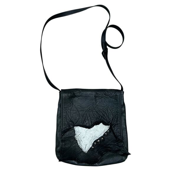 Ilze Heider Leather Design Crossbody Purse - Picture 2 of 7